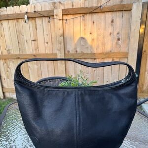 Coach Black Leather Shoulder Bag